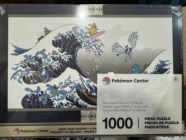 POKEMON CENTER GREAT Wave Pikachu & Friends Puzzle 1,000