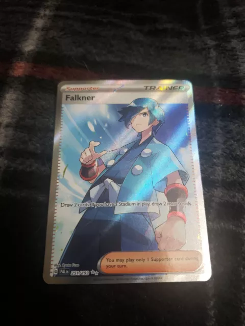 Falkner 251/193 Ultra Rare Full Art Paldea Evolved Pokemon Near Mint NM