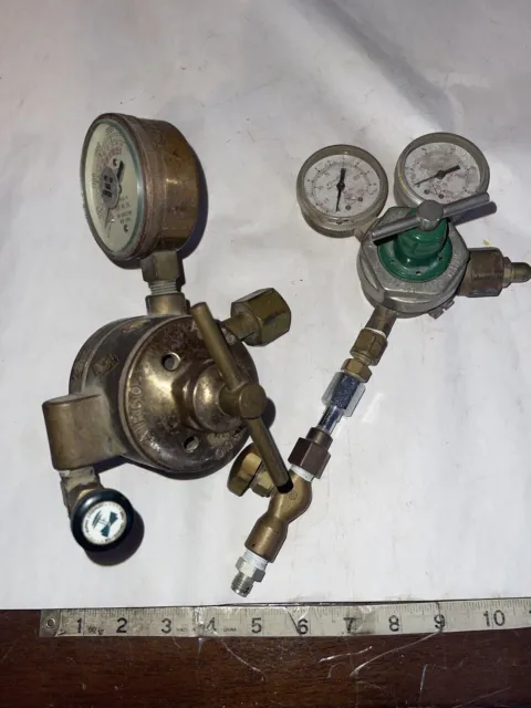 Smith's H1710A-540 REGULATOR 3000 PSI & AIRCO Gas Oxy Cutting Torch Gauge LOT