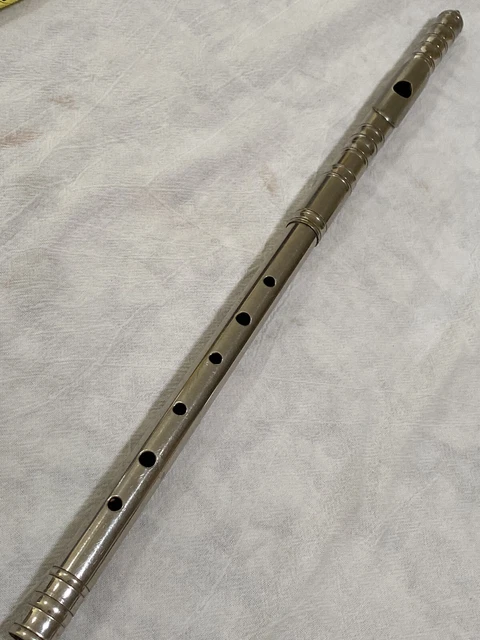 Vintage Metal FIFE. 16 Inches. No Markings. Unknown Age Vintage Metal FIFE. 16 Inches. No Markings. Unknown Age
