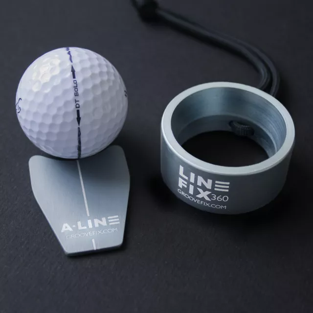 Groovefix Golfball Schnurmarkierer & Putt Ausrichtung Markier ( Bulle Form)