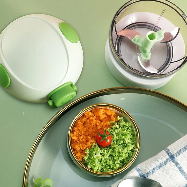 HAND PULL STRING Garlic Chopper Manual Food Processor Easy Cleaning £11 ...