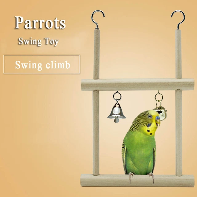 Swing Hanging Swings Toy Bird Stand Parrots Swing Toy Birds Perch Hammock