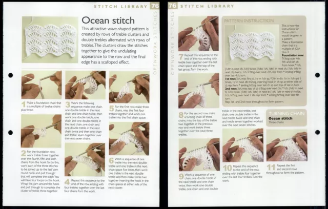 Ocean Stitch #76 Stitch Library - The Art Of Crochet Pattern