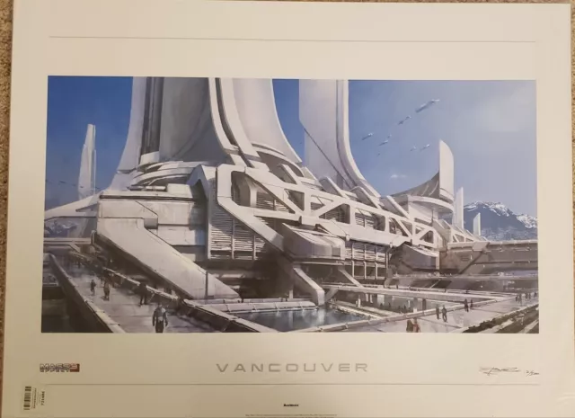 Mass Effect 3 Vancouver Lithograph Signed & Numbered 12/500