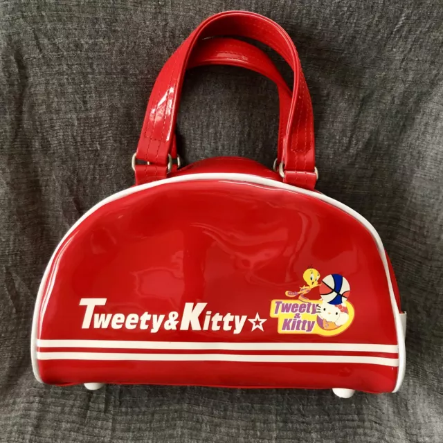 Hello Kitty x Tweety Collaboration Mini Boston Bag Enamel Kawaii Sanrio #6113