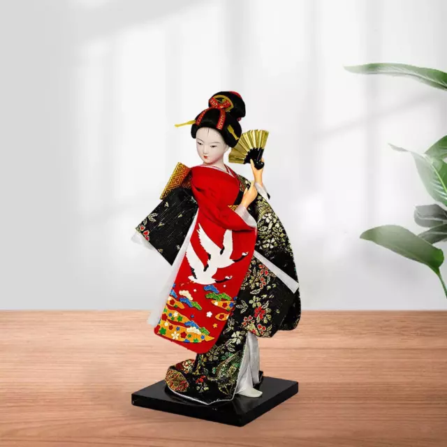 Bambola Kimono Geisha giapponese da 25 cm da collezione per la scrivania del
