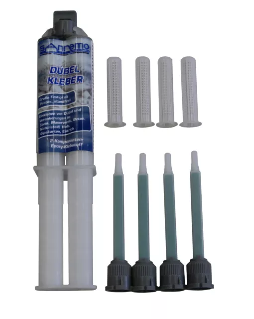 Sanremo Espiga Pegamento 25ml +4 Mischdüsen+4 Cartucho Colador Resina Epoxídica