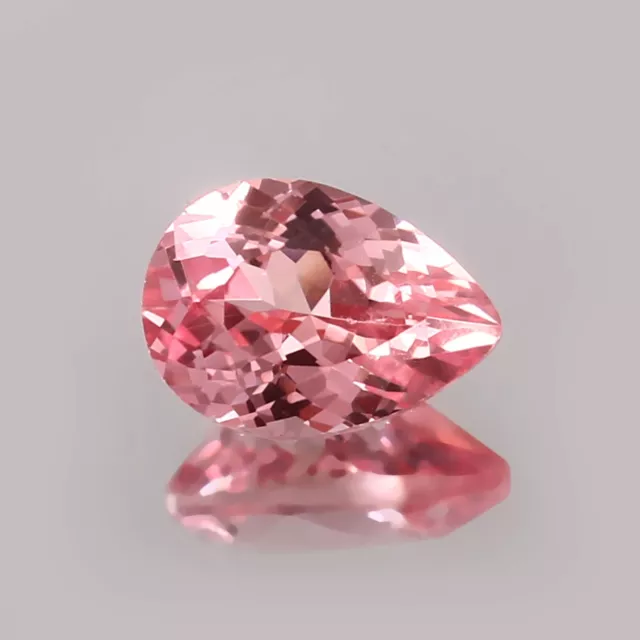 AAA Naturel sans Défaut Ceylan Padparadscha Saphir Libre Poire Gemme Cut 10x7MM