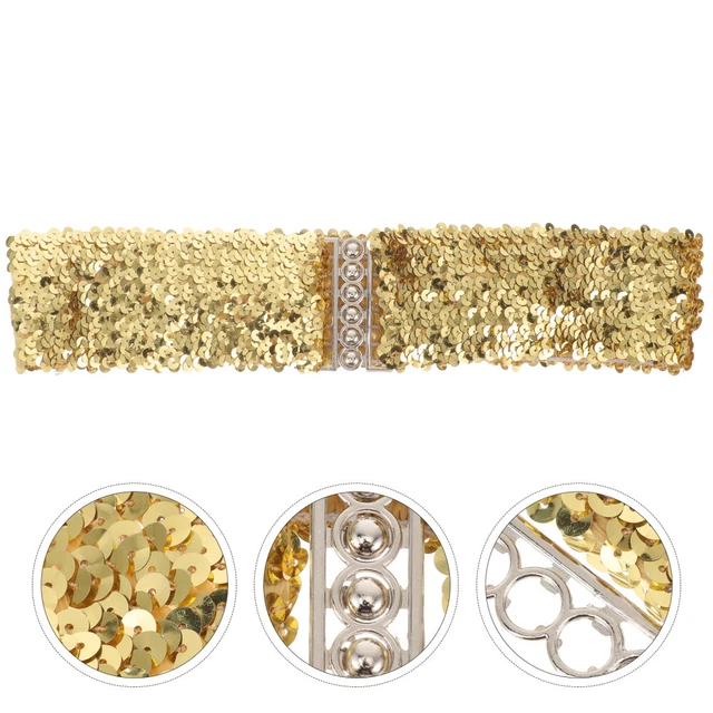 Cintura paillettes, cintura elastica, cintura elastica vita elastica, decorativa
