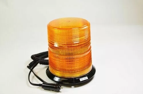 6.1" 12V-24V Magnetic Warning Strobe Light Amber Beacon Flasher Snow Plow