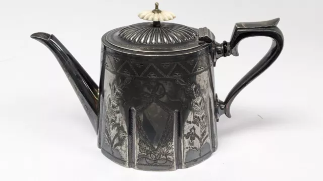 Antique John Turton & Co EPBM Ornate Teapot A76 B134