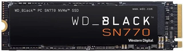 Western Digital 1Tb Black Sn770 Pcie G4 M.2 Nvme Internal Solid State Drive