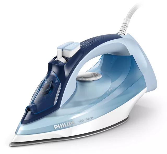 Philips Fer à vapeur série 5000, vapeur constante 45 g/min, bleu (DST5030/20)