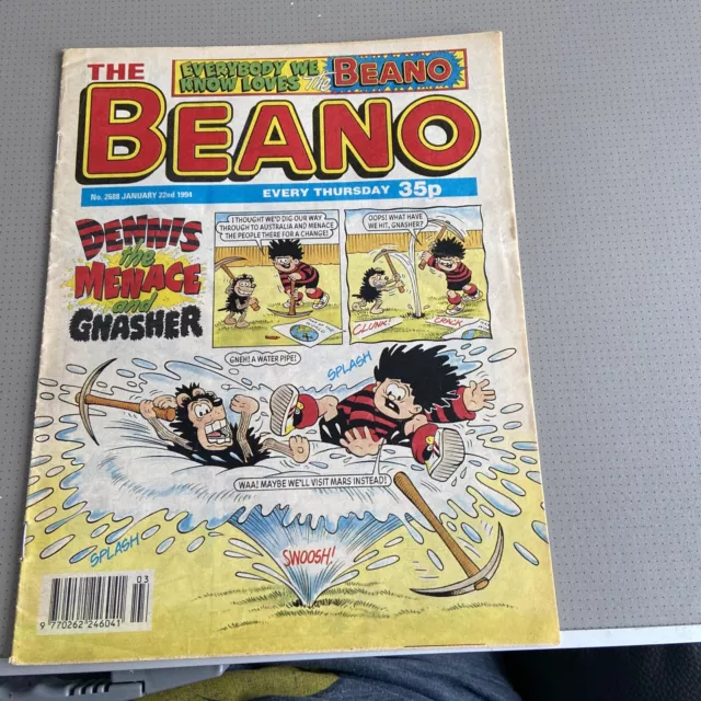 THE BEANO Comic - Issue No 2688 - Date 22/01/1994 - UK Paper Comic