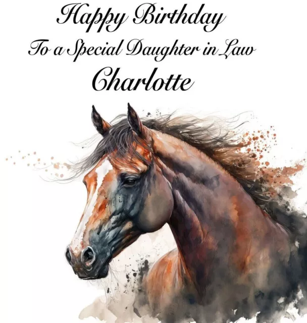 FRIEND CARD - Horse - Birthday Thank You - Equestrian Luxury NEW £3.85 -  PicClick UK