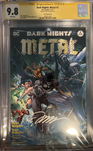 Dark Nights Metal #2 (2017) CGC 9.8 Signature Series - Signed By Jim Lee