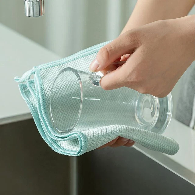 NanoScale Streak-Free Miracle Cleaning Cloths Reusable Magic Kitchen Rag 5pcs 8