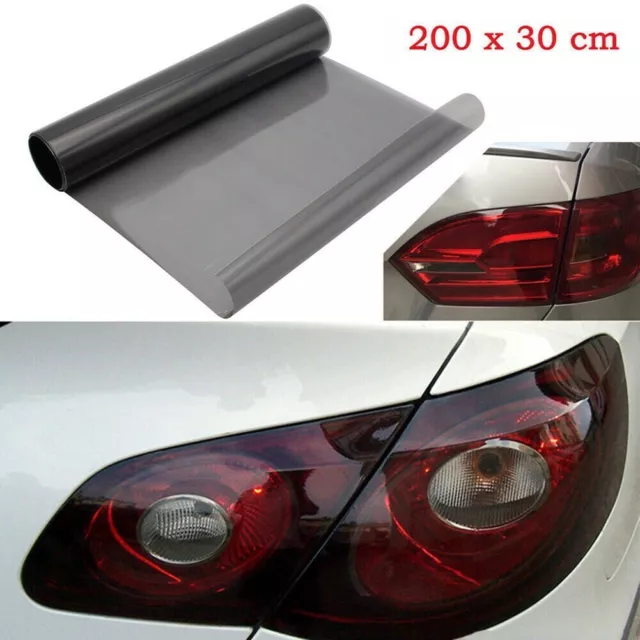 Enhance Your Car's Aesthetic with Light Smoke Black Tint Film 30x200cm
