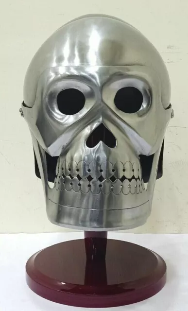 Medieval Esqueleto Casco Película Calavera Romano Griego Knight Espartano Larp