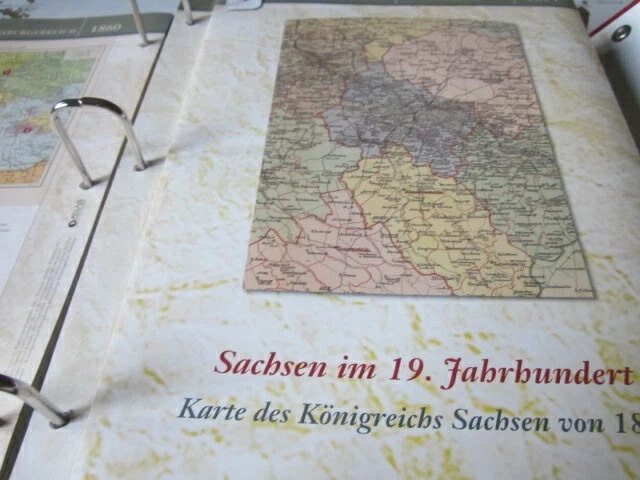 Dtsch.Geschichte in Historischen Karten 1857 Sachsen im 19. Jahrhundert