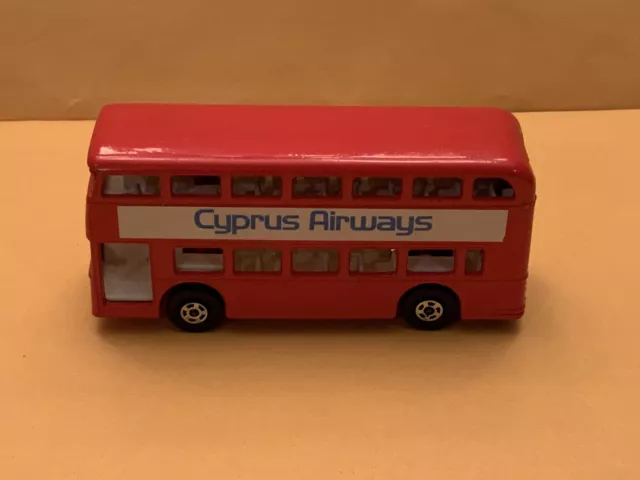 Matchbox Superfast No. 74 Damler Bus Rare “Cyprus Airways” Promo