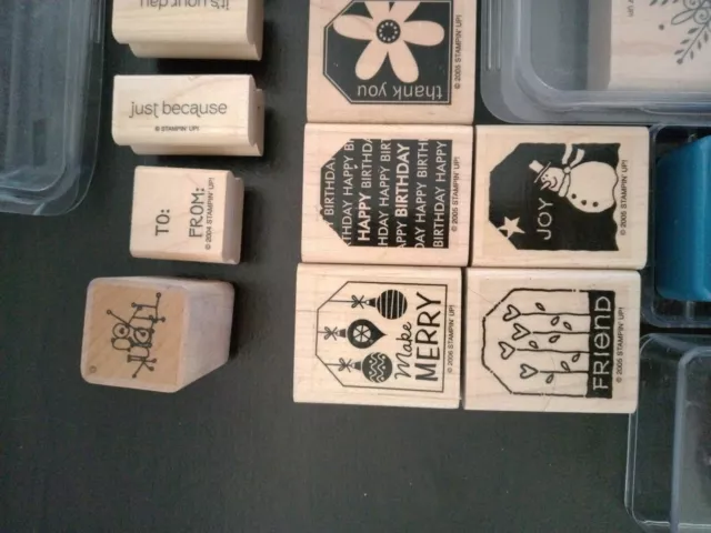 stampin Up rubber stamps crafts scrapbooking lot 2