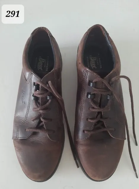 G.H. BASS & Co Womens Oxford Shoes Size 7M Leather Lace up Dark Brown ...