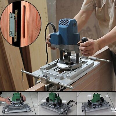 Wooden Door Slotter Hinge Hole Opener Lock Machine Drilling Mortise Template Jig