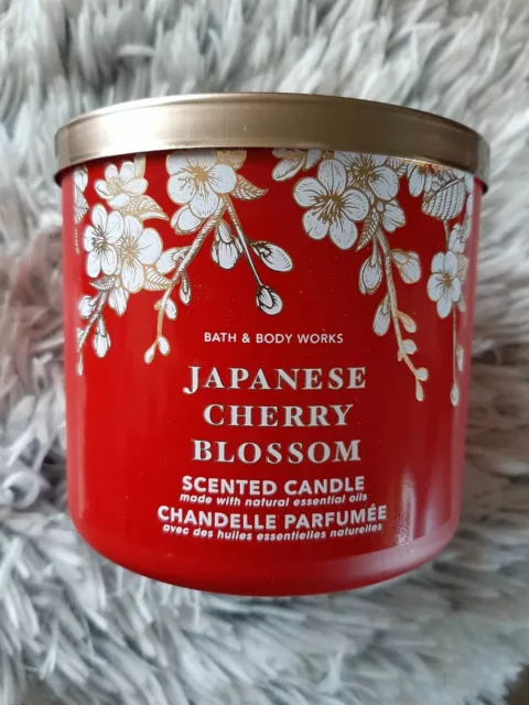 Bath & Body Works 3 Docht Duftkerze Japanese Cherry Blossom