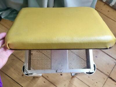 VINTAGE MCM STOOL with storage compartment. Original Mid Century Modern chair. 6
