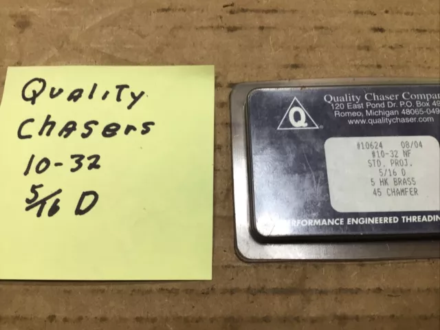 Quality Chasers 10-32 For 5/16 Die Heads