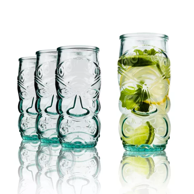 4er Set Trinkgläser Wassergläser Partygläser Longdrinks Cocktails 550ml