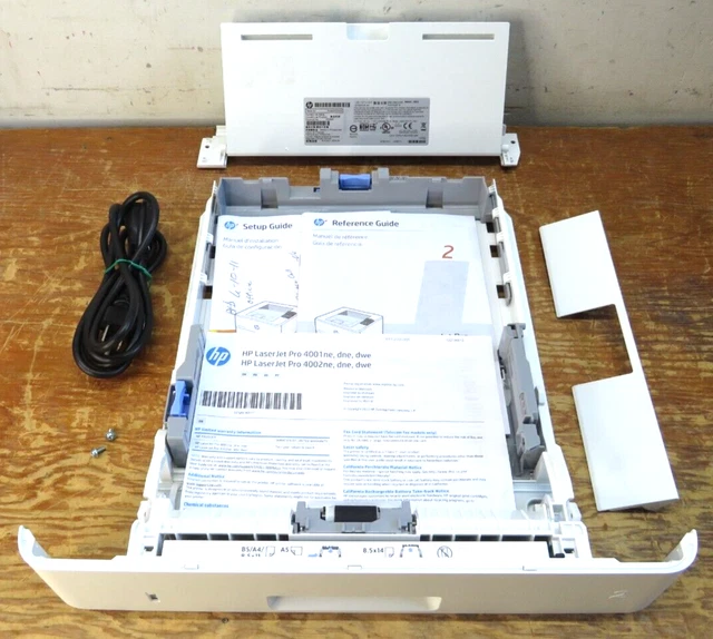 HP LASERJET PRO 4001ne printer Parts Paper Tray Chute Door Back Paper