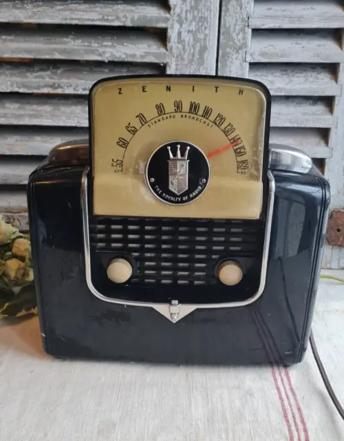 Ancienne Radio Vintage Zenith Bakelite Etats Unis 1949