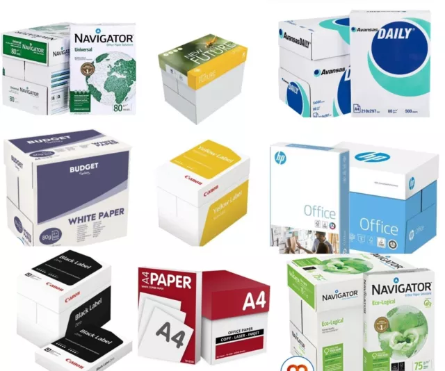 A4 Paper Copier Print Copy Printer White Paper Box Of 2500 Sheets - Top Brands