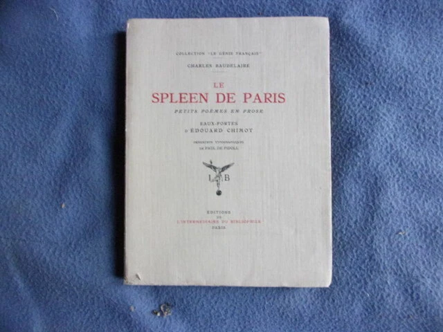 LE SPLEEN DE Paris | Charles Baudelaire | Bon état EUR 250,00 - PicClick FR