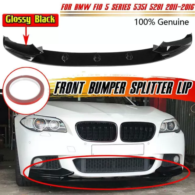 Front Diffuser Splitter Lip Spoiler For Bmw 5 Series F10 F11 M Sport Performance 3