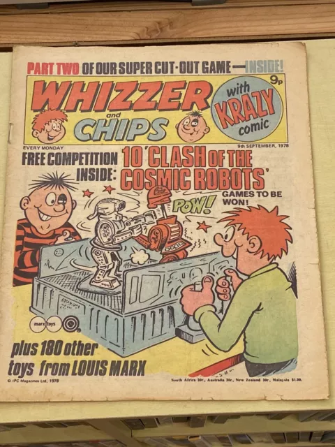 Whizzer and Chips Comic - 9th September 1978