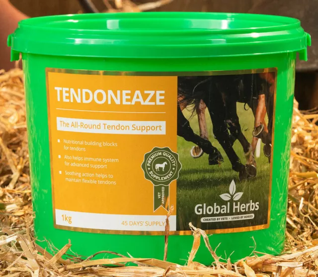 Global Herbs TendonEze Tendon Comfort Flexibility Stiff Joint Horse Supplement