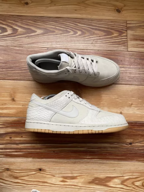 Scarpe da ginnastica Nike Dunk Low donna beige UK8 US10.5 EU42.5 896188-002 2016 INDOSSATE UNA VOLTA