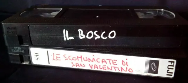 Lotto di 2 VHS - Cassette video registrate una sola volta, contenenti film rari.
