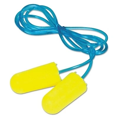 E-A-Rsoft Earplugs, Polyurethane, Yellow, Corded 3Mâ„¢ 3M™ 7100117220
