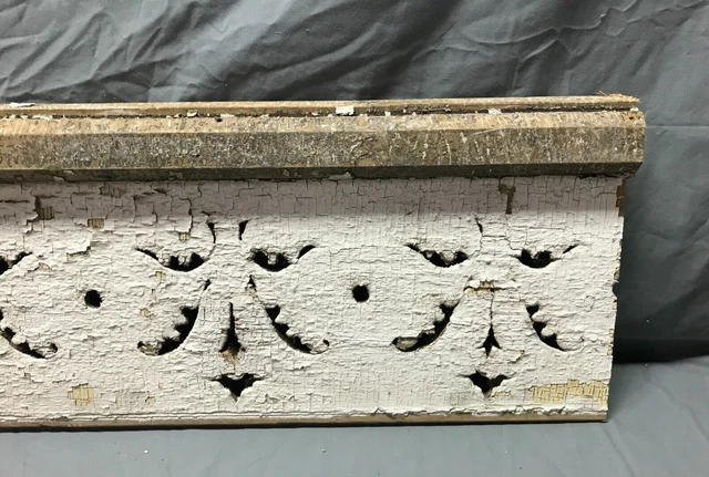Antique 11x58 Shabby Victorian Porch Gingerbread Span Architectural Chic 197-23B 2