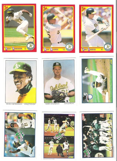 1990 Score Baseball MLB cards - Pick your Team Set with Traded