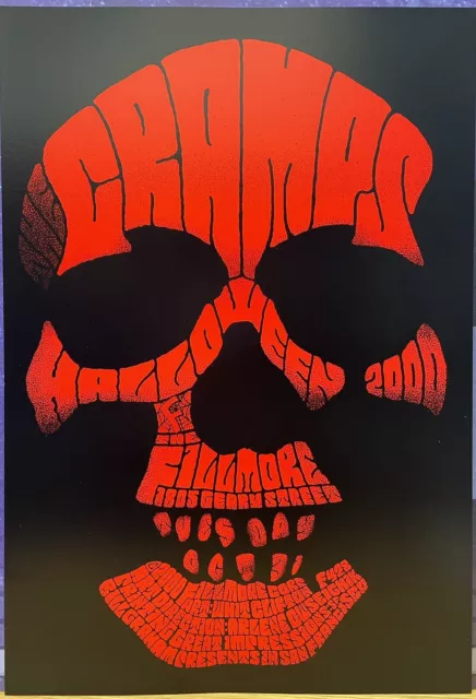THE CRAMPS Concert Poster 2000 F-428 Fillmore THE CRAMPS Concert Poster 2000 F-428 Fillmore