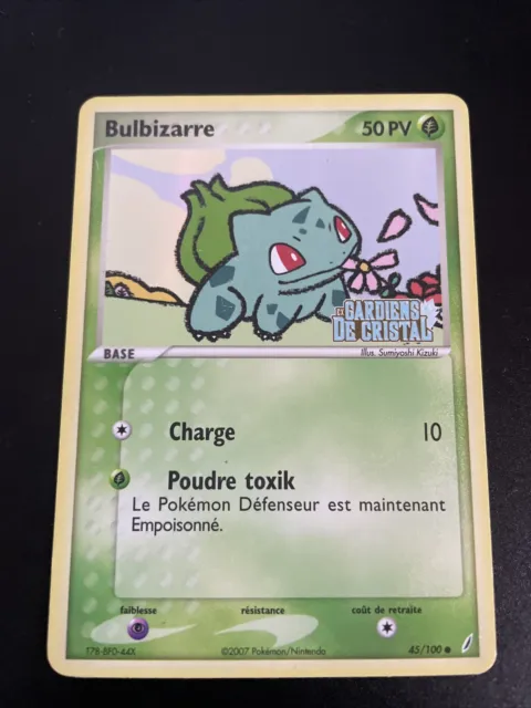 Bulbizarre Reverse - Pokemon 45/100 Ex Gardiens De Cristal Excellent Etat Fr