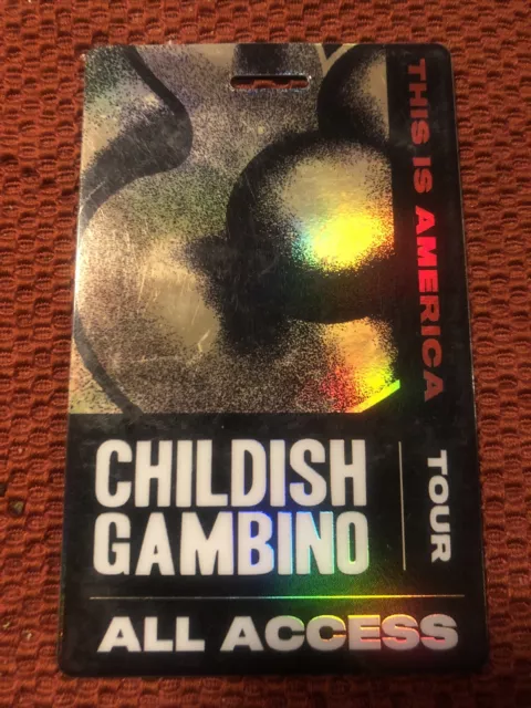 Donald Glover AKA Childish Gambino "This is america" Tour All Access Pass