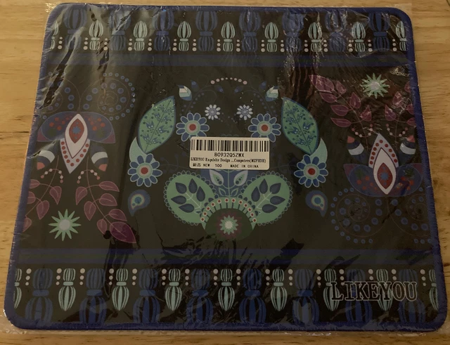 LIKEYOU Computer Mouse Pad Multicolor￼ Floral 2 To Chose From New Sz 10 x 11.5