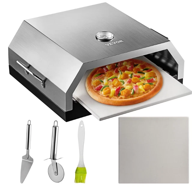 Wood Pizza Oven Wood Fired Pizza Oven Stainless Steel Top Portable
